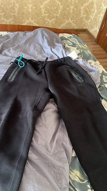 штаны tech fleece: Спортивные штаны Nike Tech Fleece, цвет черный. - Фирменная линейка — 1