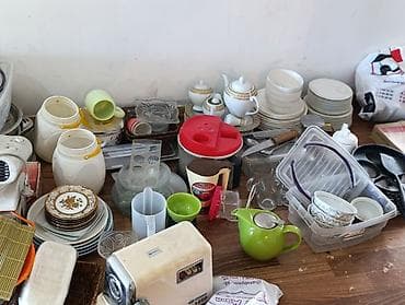 куханный мебель: Большой набор кухонной утвари и посуды для дома/кафе — одним лотом — 3