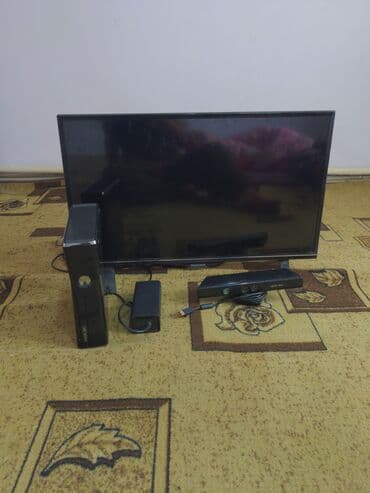 срочно продаю горид: > 🎮 Xbox 360 Slim + Kinect + телевизор + 4 геймпада (договорная — 2