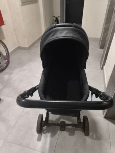 прогулочная коляска cam: Коляска, цвет - Черный, Б/у — 2