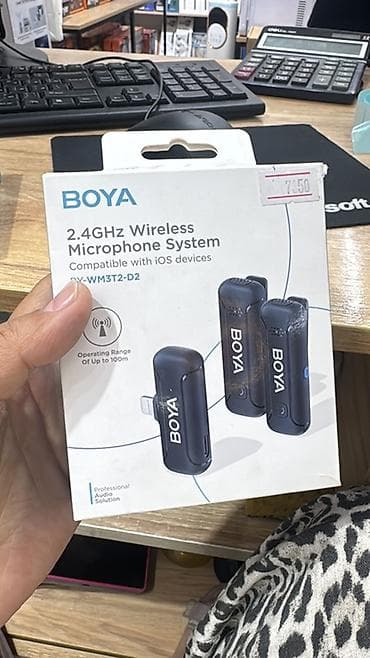 aux bluetooth: Беспроводные микрофонные системы BOYA 2.4 ГГц Варианты на выбор: - — 4