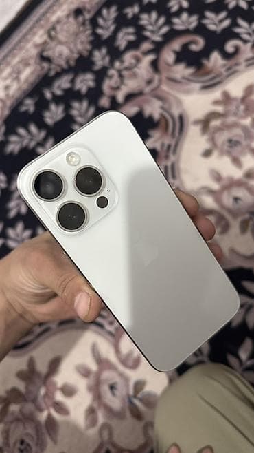 iphone 15 pro бу купить: IPhone 15 Pro, Б/у, 256 ГБ, Белый, Чехол, 88 % — 6