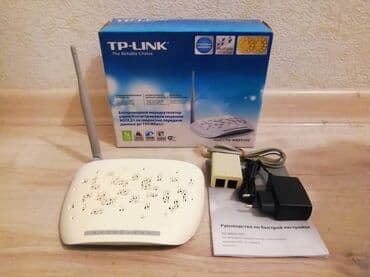 Модемы и сетевое оборудование: ADSL2+ Wi-fi Jet/Кыргызтелеком, хорошее состояние, отлично работают