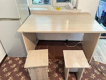 купить стол на кухню: Кухонный стол и стул, цвет - Бежевый — 1