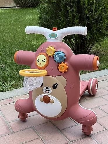 Детский транспорт: Игрушка-каталка- ходунок 3-в-1 для малышей - Многофункциональная — 4