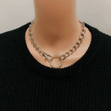 кожанный плащ: Металлическая цепочка, уличный стиль, модные крутые аксессуары — 1