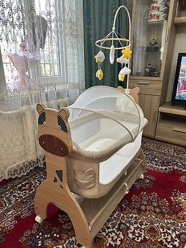 foldable table: Люлька, Колыбель, Дерево, цвет - Бежевый — 1