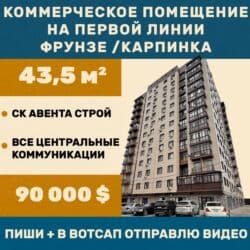дом под бизнес первая линия: Продаю Магазин В жилом доме, 44 м², Свежий ремонт, С санузлом, 1 этаж — 1