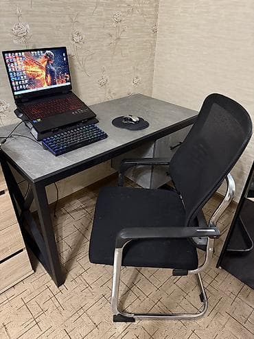 study chair: Офисное кресло, Без колесиков, цвет - Черный — 1