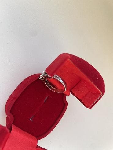 Серебряные кольца: Кольцо, Помолвочное, Проба 925, Женские, Фианит, Новый — 3