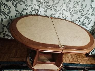 small table: Стол трансформер Для кухни, Раскладной стол, цвет - Коричневый — 3