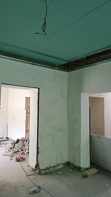 Сантехниктер: Шыптарды чечүү | Дубалдарды шыбактан тазалоо | Эски тушкагаздардан тазалоо, Эски шыбоону түшүрүү, Актиташты кыруу | Ламинатты демонтаждоо, Линолеумду демонтаждоо, Плинтусту демонтаждоо | Шифер чатыр, Металл черепицадан жасалган чатыр, Профнастил чатыр 3-5 жылдык тажрыйба — 3