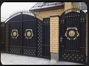 Распашные ворота: Покраска ворот сварочные работы — 1