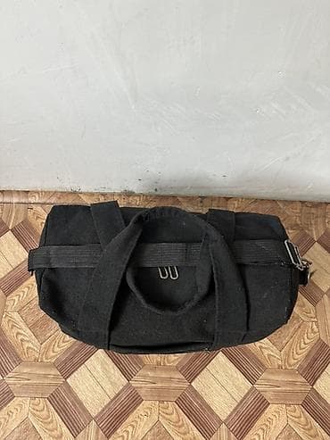 сумки черные: Дорожная сумка, Материал: Канвас, Мужские, Б/у — 2