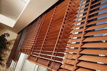 Деревянные горизонтальные жалюзи - Материал: натуральное дерево