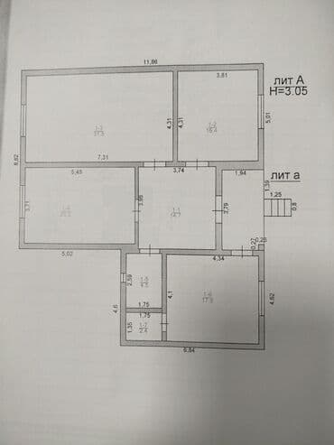 недостроенный дом бишкек: Дом, 108 м², 3 комнаты, Агентство недвижимости, Евроремонт — 1