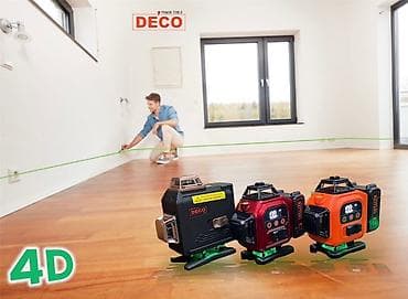 синий лампа: 📐 Лазерный уровень DECO DZL-416 (4D / 16 линий) 📐 Профессиональный — 3