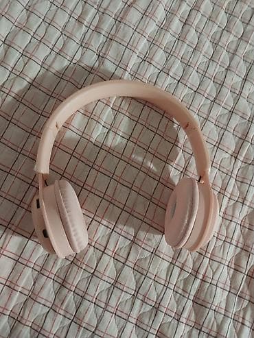 беспроводной наушник hoco: Беспроводные накладные наушники, складные, розовые - отличный набор — 3