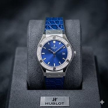 coros pace: Часы Hublot Classic Fusion с синим циферблатом и бриллиантовым — 1