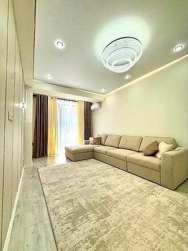 Квартиры: 1 комната, 50 м², Асанбай мкр Элитка, 5 этаж, Евроремонт — 10