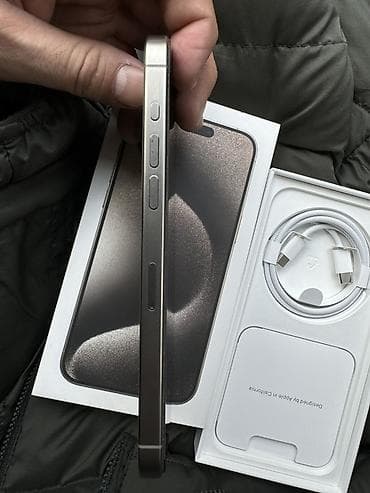 iphone 10plus: IPhone 15 Pro Max, Б/у, 256 ГБ, Natural Titanium, Коробка, 84 % — 7