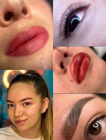 makeup: Перманетный макияж Бишкек ПМ (губы, брови) 1000 Межресничка 800 — 9