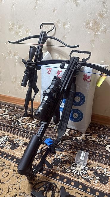 Спорт и хобби: Арбалет JAG 2 с оптикой. Оптика 1.5-5х32 80кг. 20 стрел. Запасная — 5