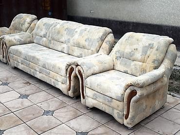 sofa bed: Мягкий комплект для гостиной: диван + 2 кресла - Классический набор — 5