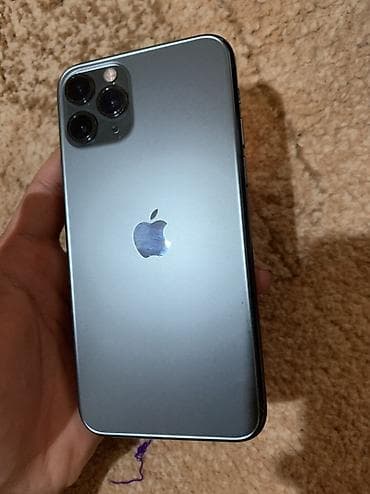 core i3: IPhone 11 Pro, Б/у, 256 ГБ, Matte Midnight Green, 89 % — 5