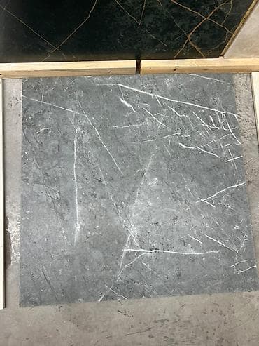 string art: Квадратная плитка серого цвета с белыми прожилками. Подойдет для — 1