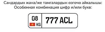Особенная комбинация букв и/или цифр для автомобильного госномера