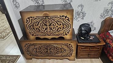 Сундук, Новый, Для белья, Дерево, Самовывоз, цвет - Коричневый at lalafo.kg Сундук, Новый, Для белья, Дерево, Самовывоз, цвет - Коричневый