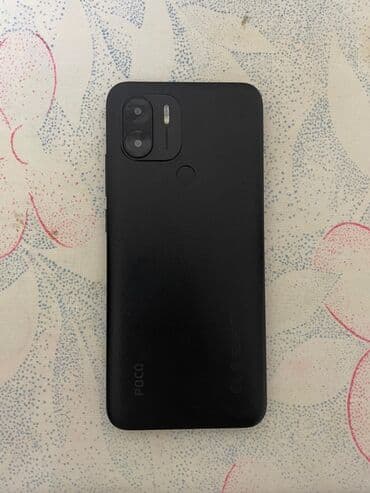 сломанные телефон: Poco C51, Б/у, 64 ГБ, цвет - Черный, В рассрочку, 2 SIM — 1