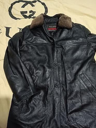 джинсы xl: Кожаная куртка на подкладке из меха кролика.50-52 — 1