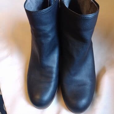 фирменный сапоги: Кожа+ замша. комфортные,удобные размер 39-40 Новые Деми такое — 3