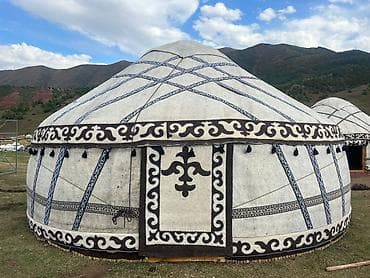 бибикар бишкек: Аренда юрты, Каркас Деревянный, 85 баш, Стол — 8