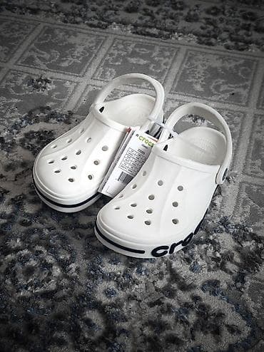 Сабо, 35, 37, Crocs, Новый, цвет - Белый, Самовывоз, Бесплатная доставка, Платная доставка