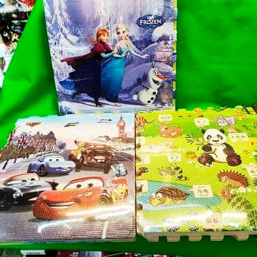 набор для настольного тенниса: Пазл напольный детский коврик в ассортименте🧩 Самые крупные детали — 2