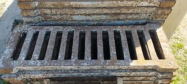 каннал: Чугунные дождеприёмные решётки для лотков/ливневой канализации. - — 2