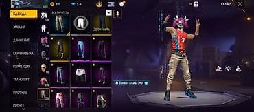Жеке буюмдар: Аккаунт Free Fire с прокачанным инвентарем и редкими косметическими — 5