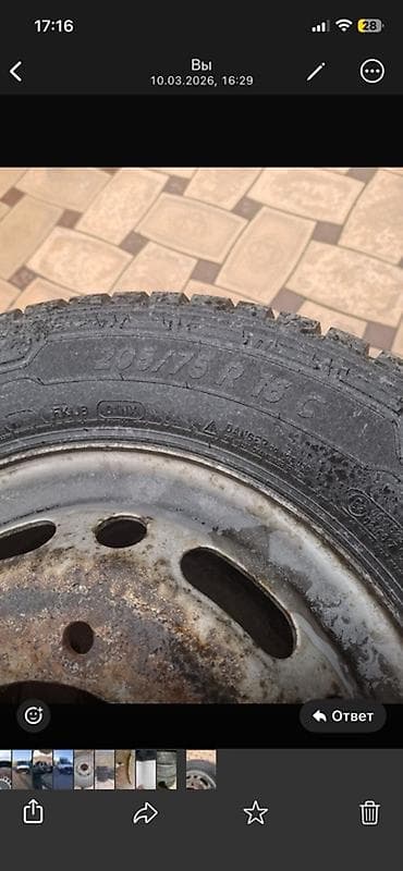 шевроле груз: Колеса в сборе 205 / 75 / R 16, Всесезонная, Комплект, Легкий коммерческий транспорт (C/LT), Железные — 3