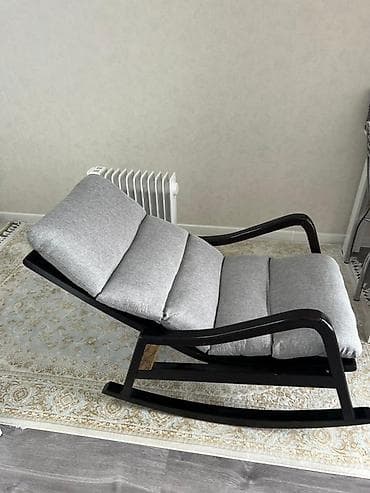 Массажные кресла: Кресла-качалка, Б/у, Самовывоз, цвет - Черный — 4