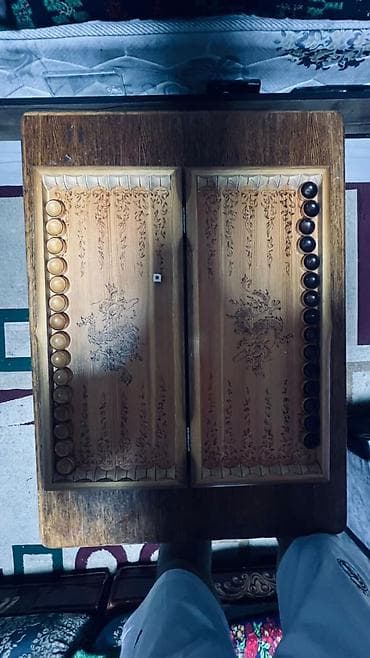 bcd kg: Резной деревянный набор для нард «Дракон» - Материал: натуральное — 2