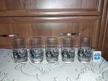 куплю бу стекло: Стаканы для напитков, чешские "Bonemia" отличное качество 5шт — 1