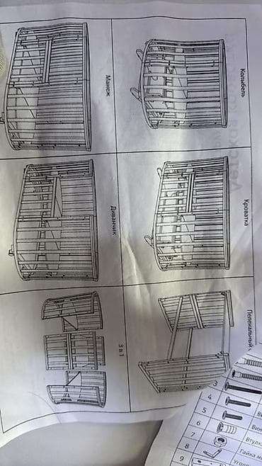 Детская кровать трансформер, Б/у, Другой тип, цвет - Белый