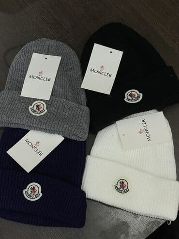 брендовые вещи оригинал: Зимние шапочки Moncler ✨ Отличное качество — мягкие, плотные — 4