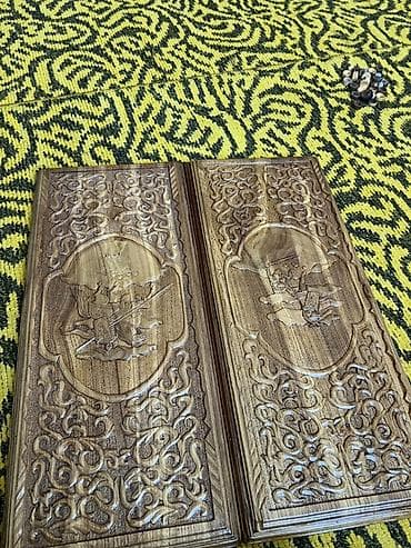 ударный инструмент: Нарды ручной работы из натурального дерева Карагач торг — 6