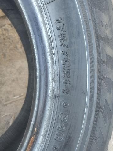stud 100: Шины 175 / 70 / R 14, Лето, Б/у, 1 шт, Легковые, Япония, Bridgestone — 4