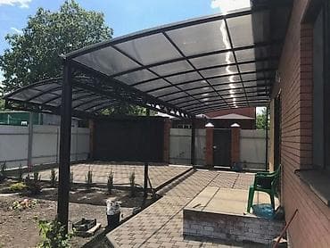 кошара ферма: Навесы и каркасы из металла под авто и двор - Изготовление и монтаж — 9