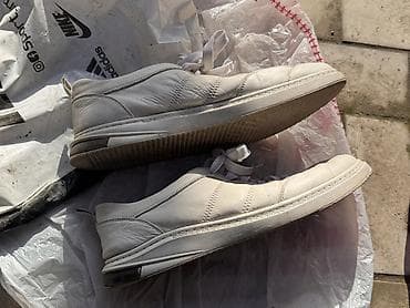 цинцзышоу оригинал и подделка: Белые кожаные кеды CLEMENTO. CABANI оба 44 размер состояние отличное ( — 3